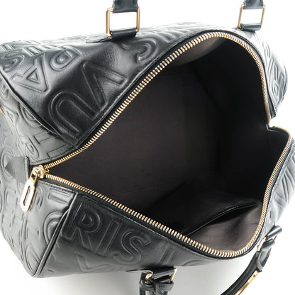 Louis Vuitton Calfskin Embossed Speedy Cube 30 Black 7 of 9