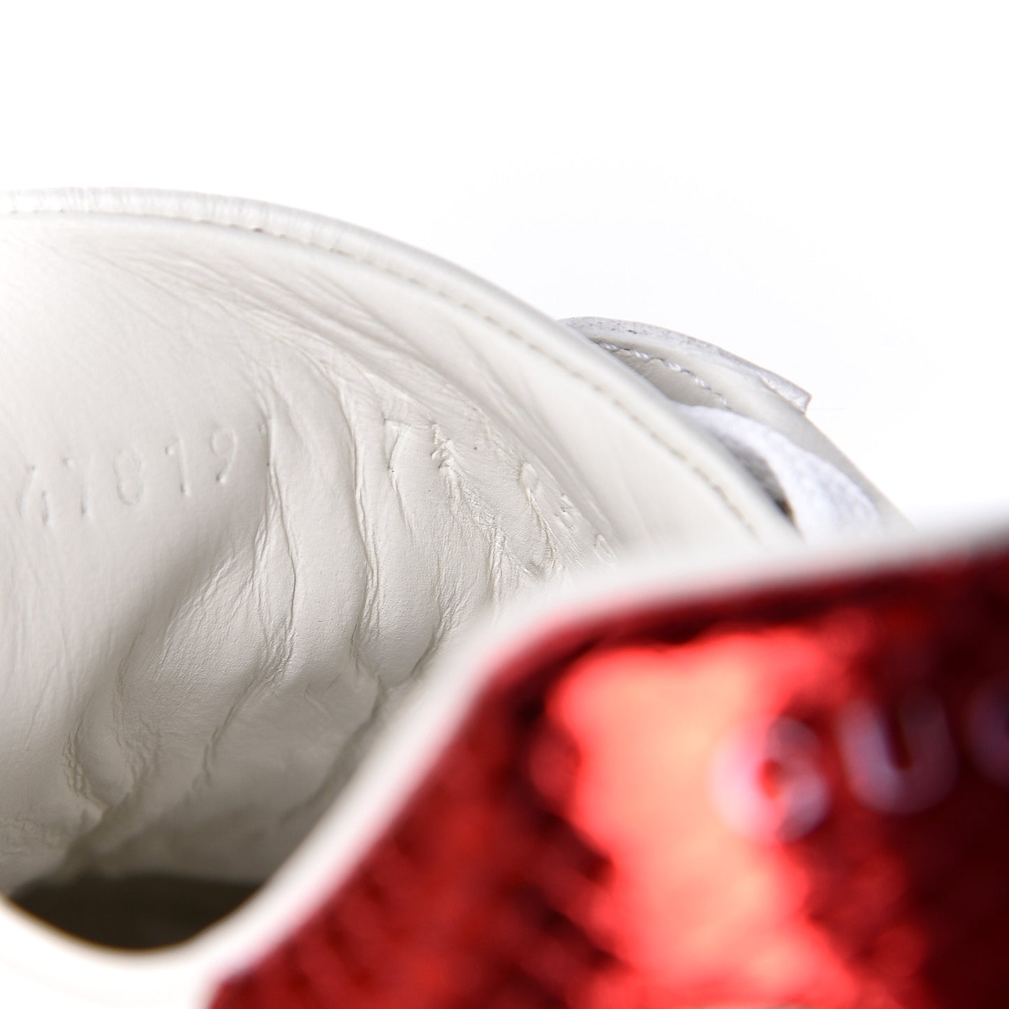 Calfskin Ayers Web UFO Dragon Embroidered Mens Ace Sneakers 7.5 White