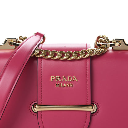 Prada City Calfskin Sidonie Small Chain Crossbody Bag Magenta 9 of 9