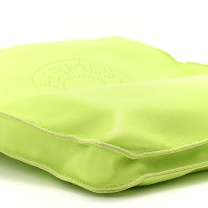 Hermes Lambskin Clou De Selle Pouch Kiwi 9 of 11