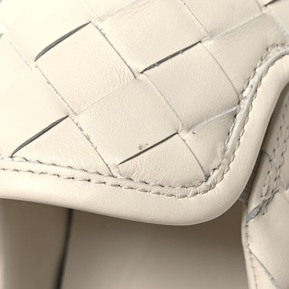 Bottega Veneta Nappa Intrecciato Slip On Sneakers 39 White 9 of 10