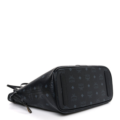 MCM Visetos Small Liz Reversible Shopper Tote Black 4 of 15