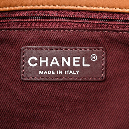Chanel Lambskin Chevron Double Stitch Medium Single Flap Brown 6 of 14