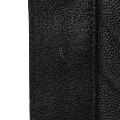 Chanel Caviar Chevron Quilted Vintage Mademoiselle Wallet On Chain WOC Black 13 of 13