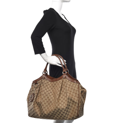 Gucci Monogram Large Sukey Tote Brown 2 of 11