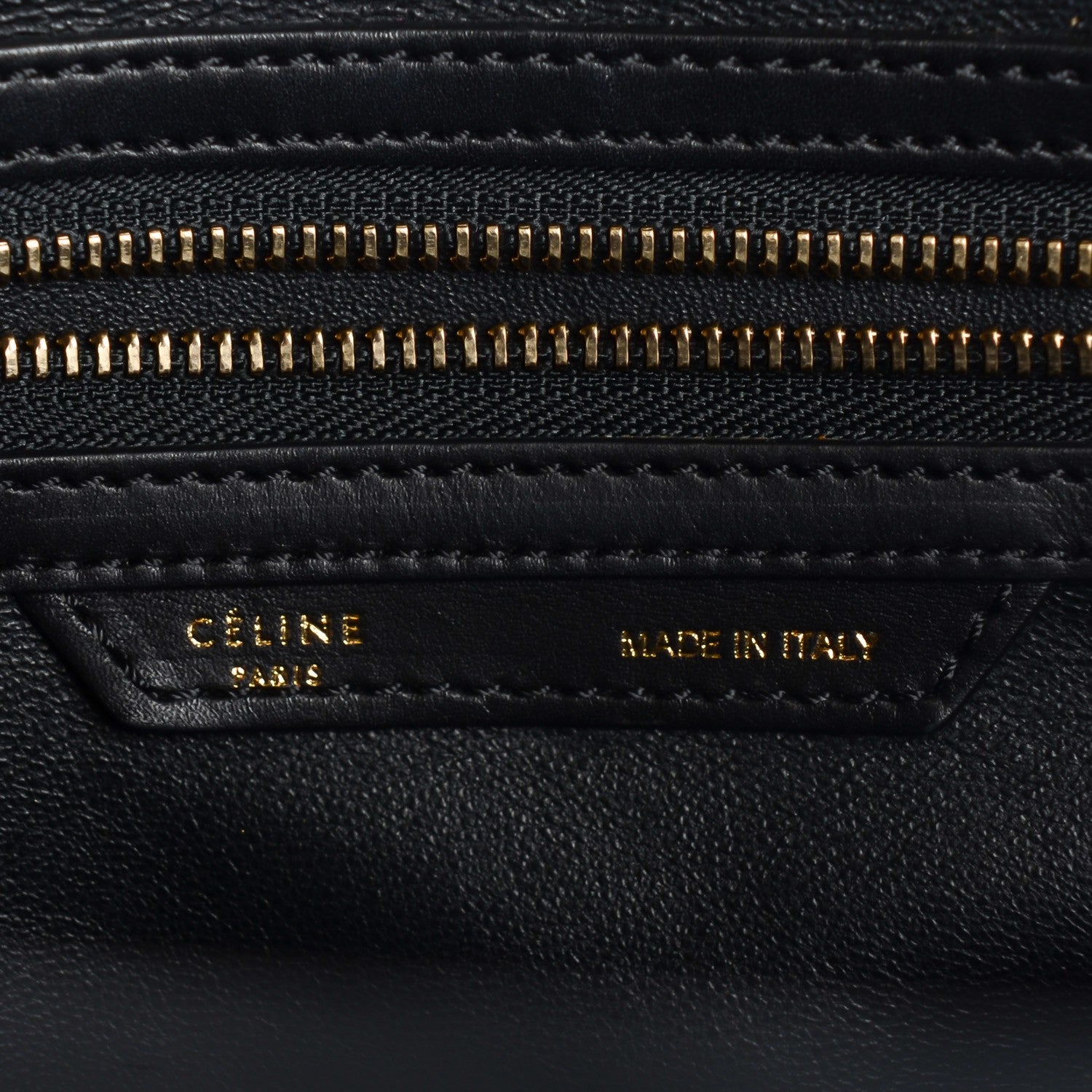 Celine Smooth Calfskin Shrunken Lambskin Mini Bi-Color Luggage Black White 6 of 9