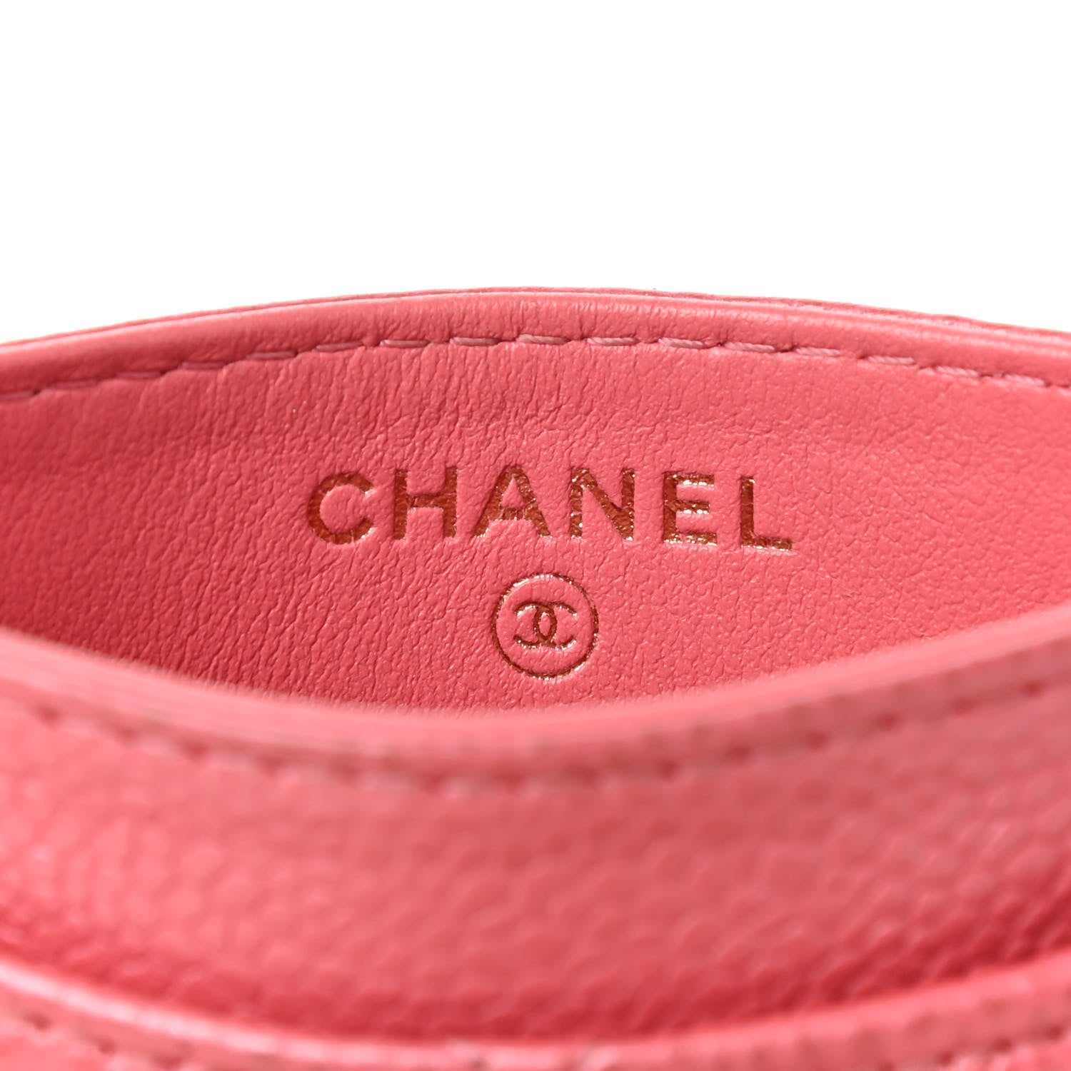 Chanel Caviar Quilted Card Holder Pink 6 of 14