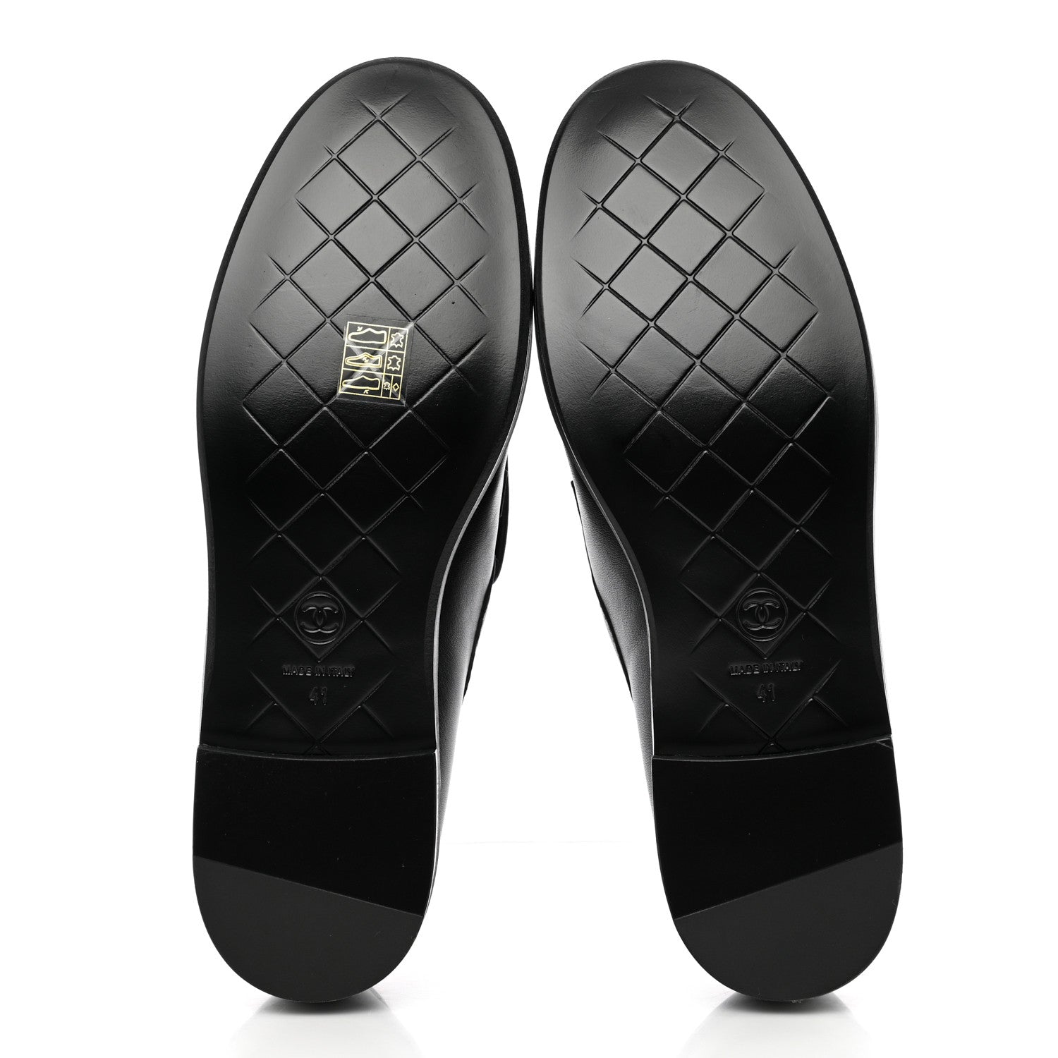 Chanel Lambskin Quilted CC Turnlock Loafers 41 Black 5 of 14
