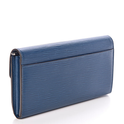 Louis Vuitton Epi Sarah Wallet NM Blue Celeste 3 of 6