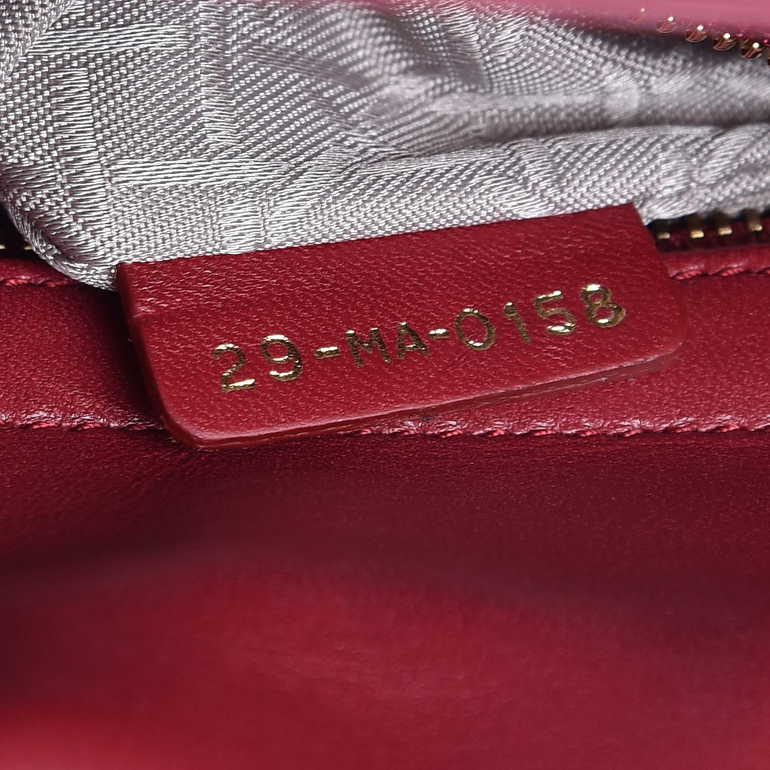 Christian Dior Lambskin Cannage Small My Lady Dior Red 9 of 11