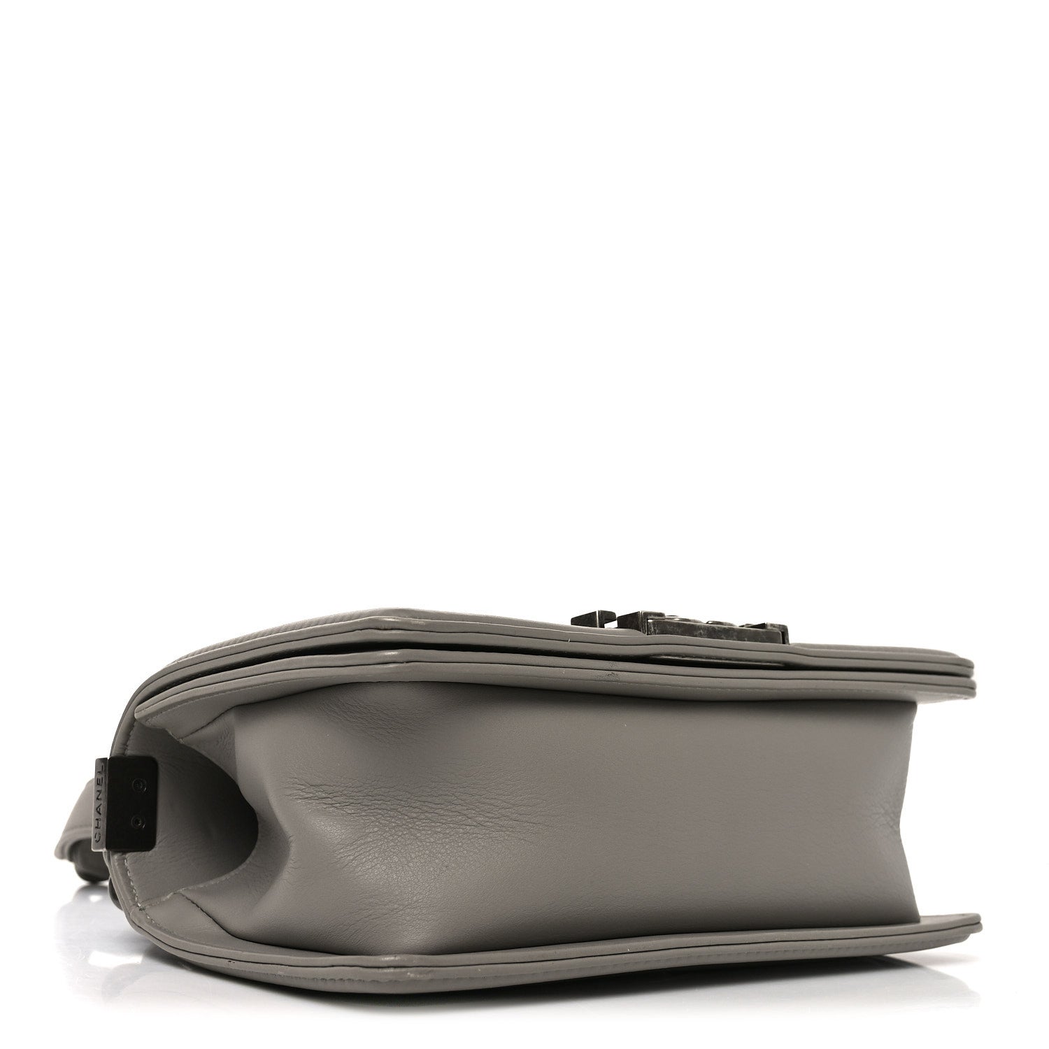 Chanel Calfskin Quilted Small Boy Flap Grey 3 of 9
