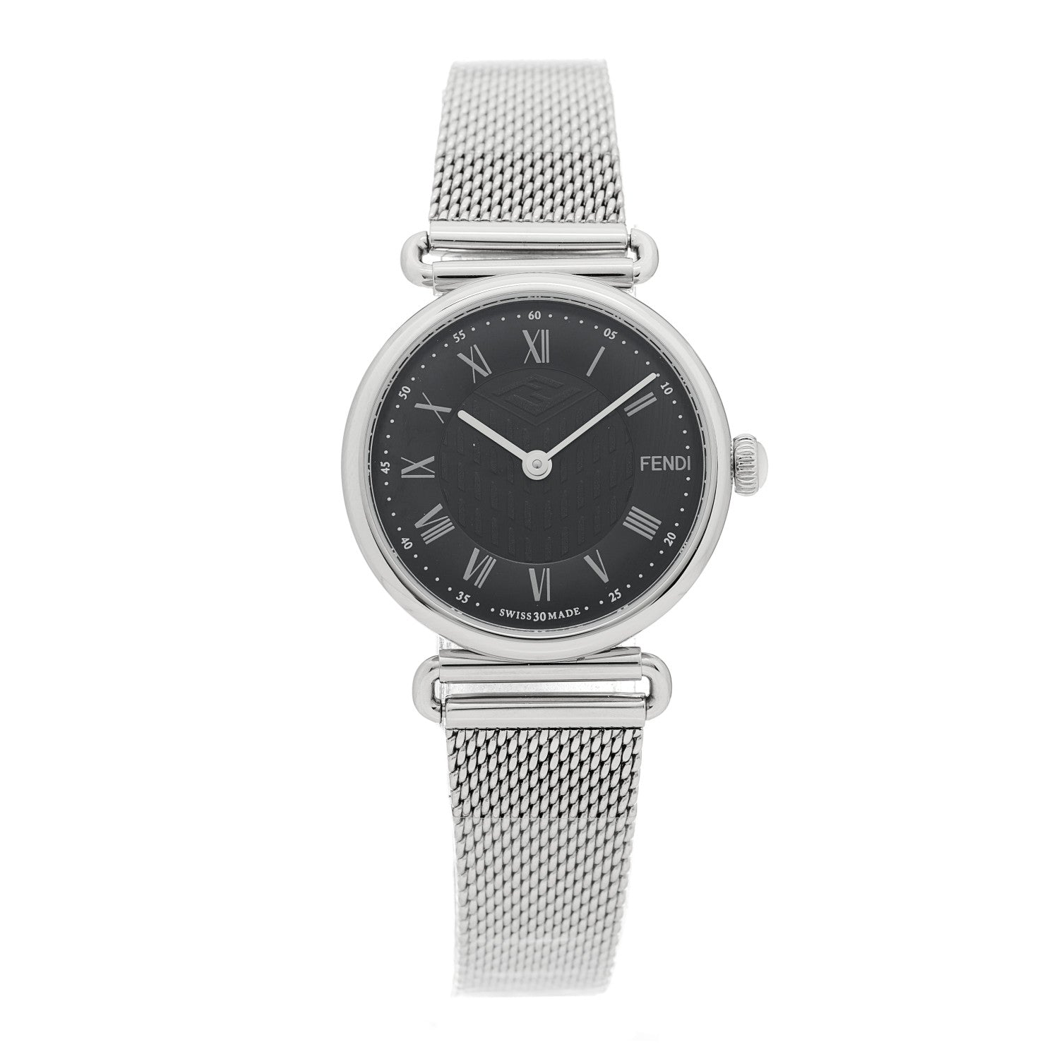 Fendi Stainless Steel 29mm Palazzo Quartz Watch Black 1 of 5