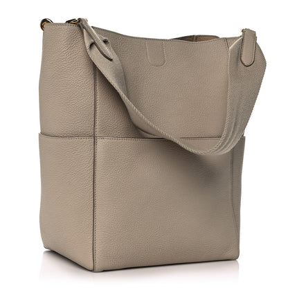 Celine Natural Calfskin Seau Sangle Bucket Bag Dune 3 of 9