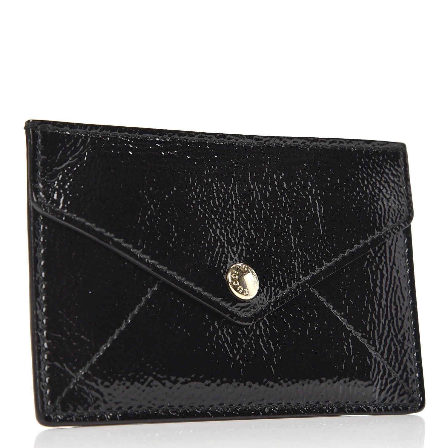 Gucci Patent Soho Envelope Card Case Black 3 of 7