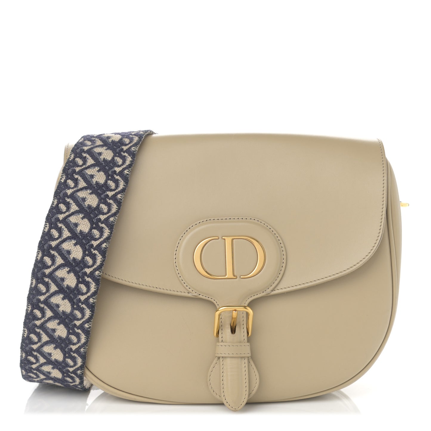 Box Calfskin Large Bobby Flap Beige