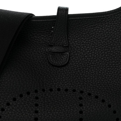 Hermes Taurillon Clemence Evelyne III Black 7 of 9