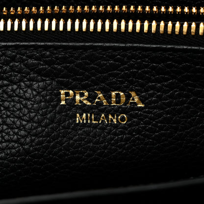 Prada Vitello Phenix Shoulder Bag Black 6 of 9