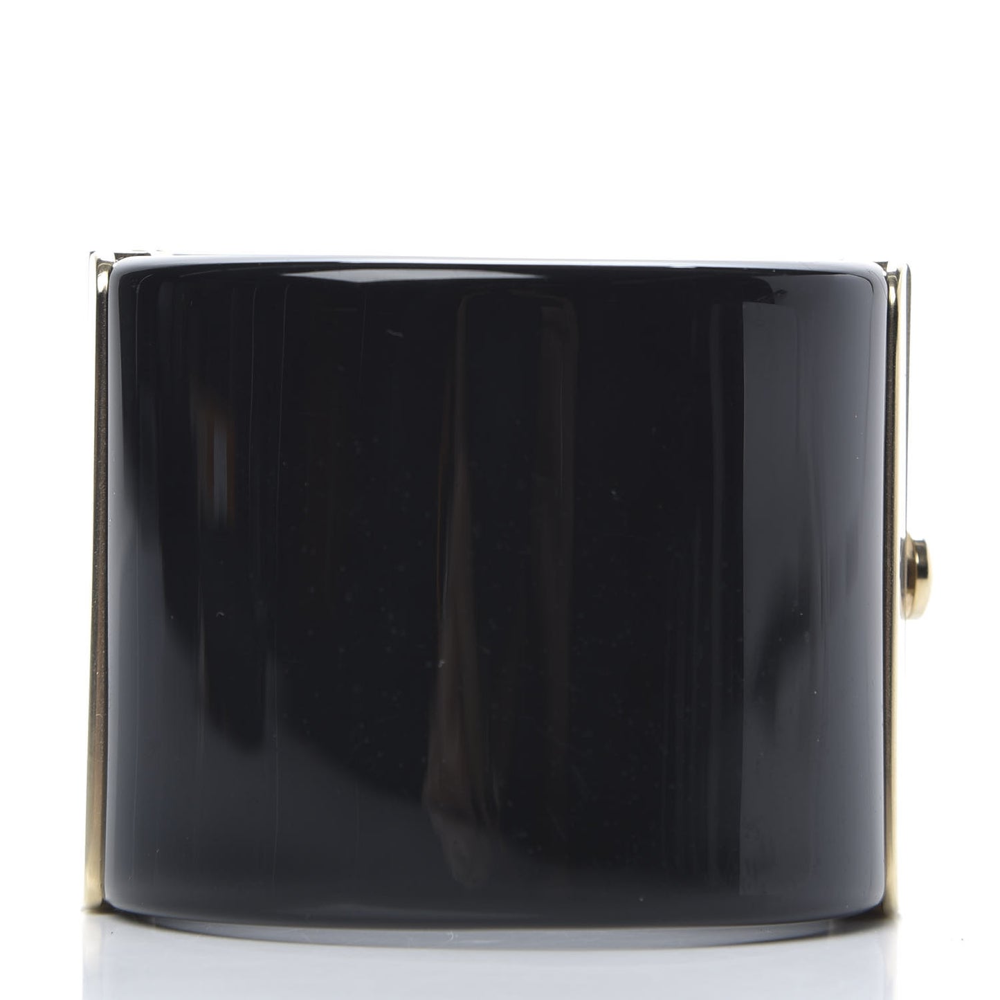 Resin Crystal Pearl CC Cuff Black