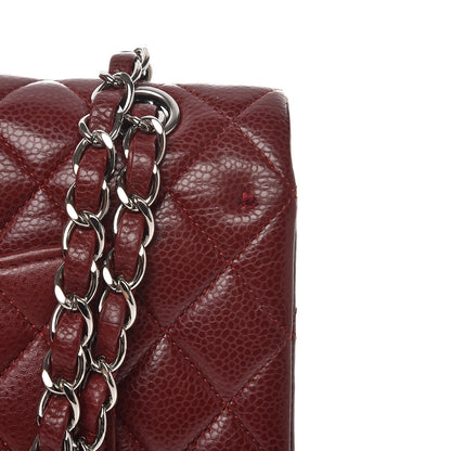 Chanel Caviar Quilted Medium Double Flap Dark Red 11 of 11