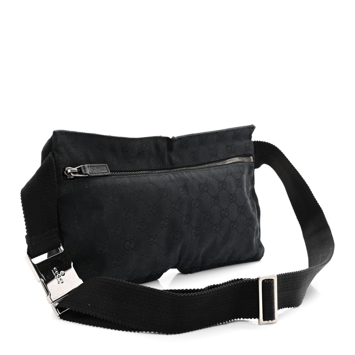 Gucci GG Monogram Double Pocket Belt Bag Black 3 of 13