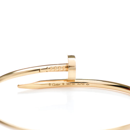 Cartier 18K Yellow Gold Juste Un Clou Bracelet 18 3 of 4
