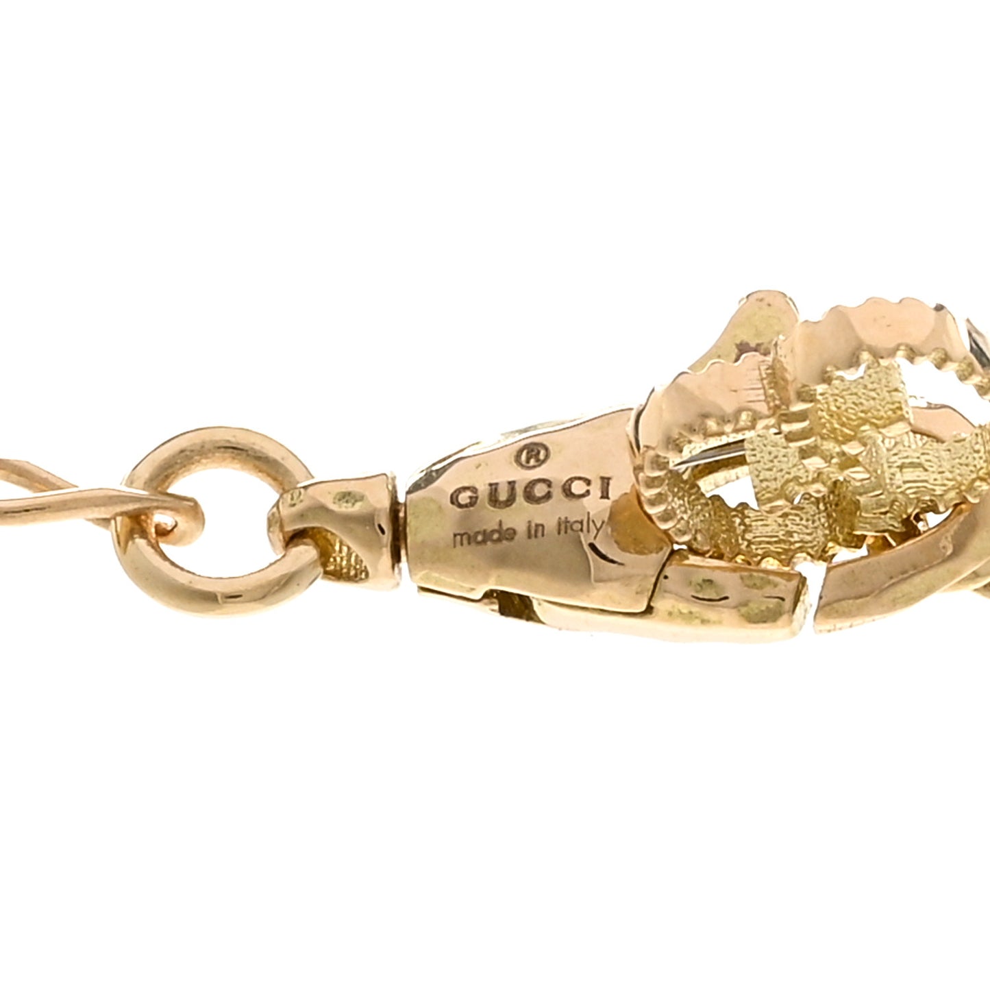 18K Yellow Gold Diamond Chrome Diopside Lion Head Necklace