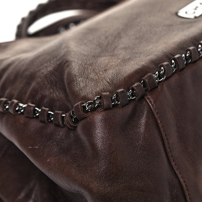 Chanel Lambskin Chain Hobo Brown 8 of 19