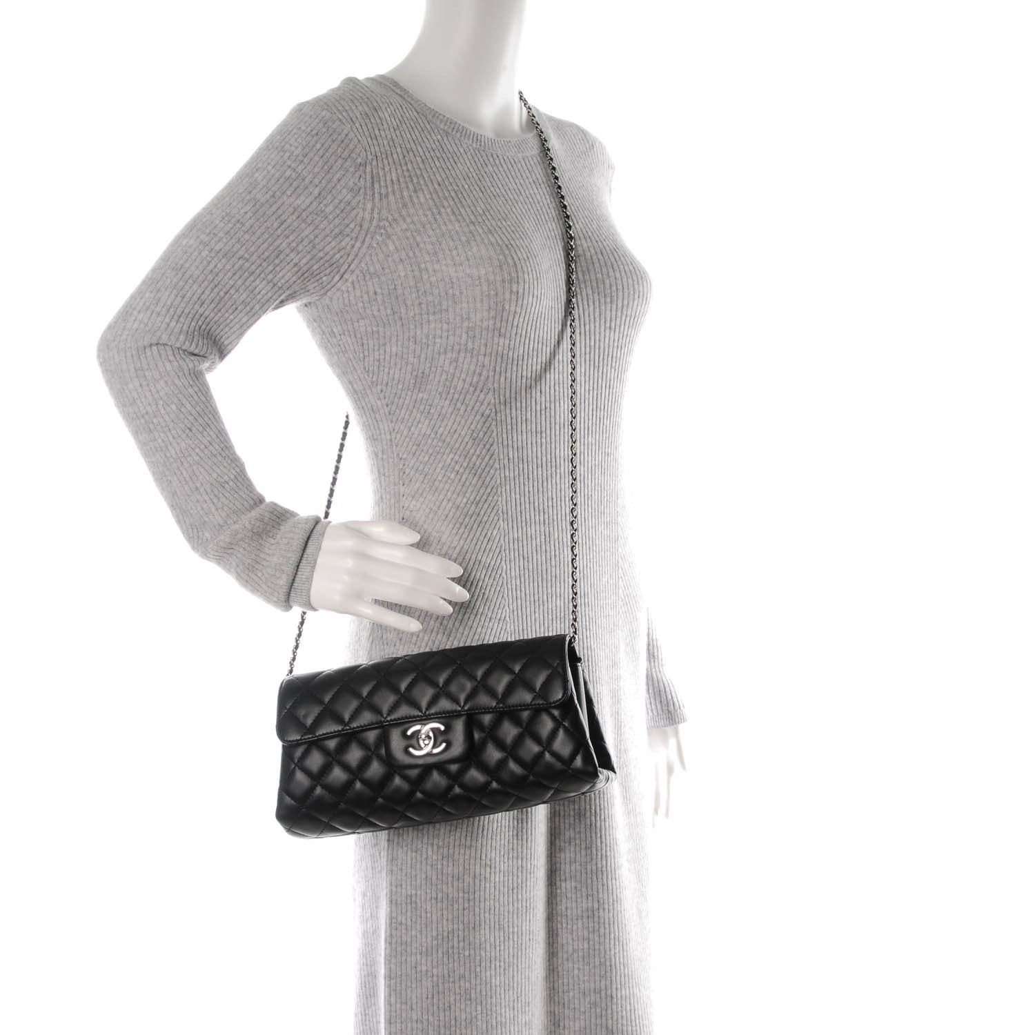 Chanel Lambskin By 4 Flap Crossbody Black 2 of 7