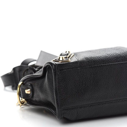 Balenciaga Chevre Gold Metallic Edge Hardware Mini City Black 8 of 11
