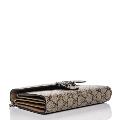 Gucci GG Supreme Monogram Mini Dionysus Chain Wallet Beige Taupe 4 of 7