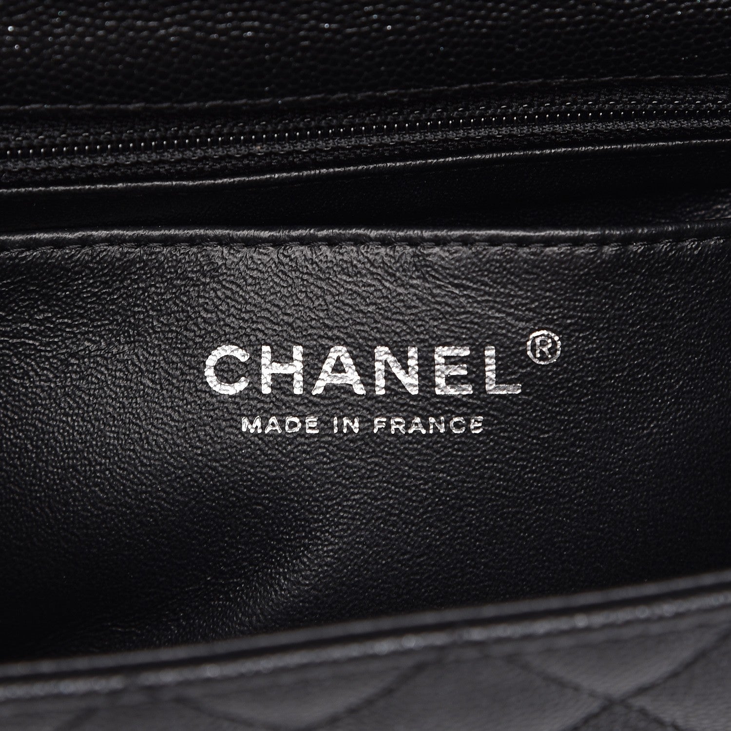 Chanel Iridescent Caviar Quilted Mini Rectangular Flap Black 6 of 8