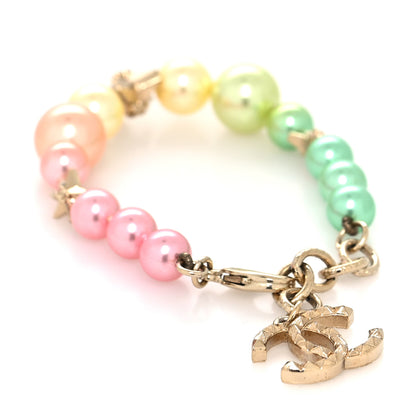 Chanel Pearl Cuba CC Bracelet Gold Multicolor 3 of 5