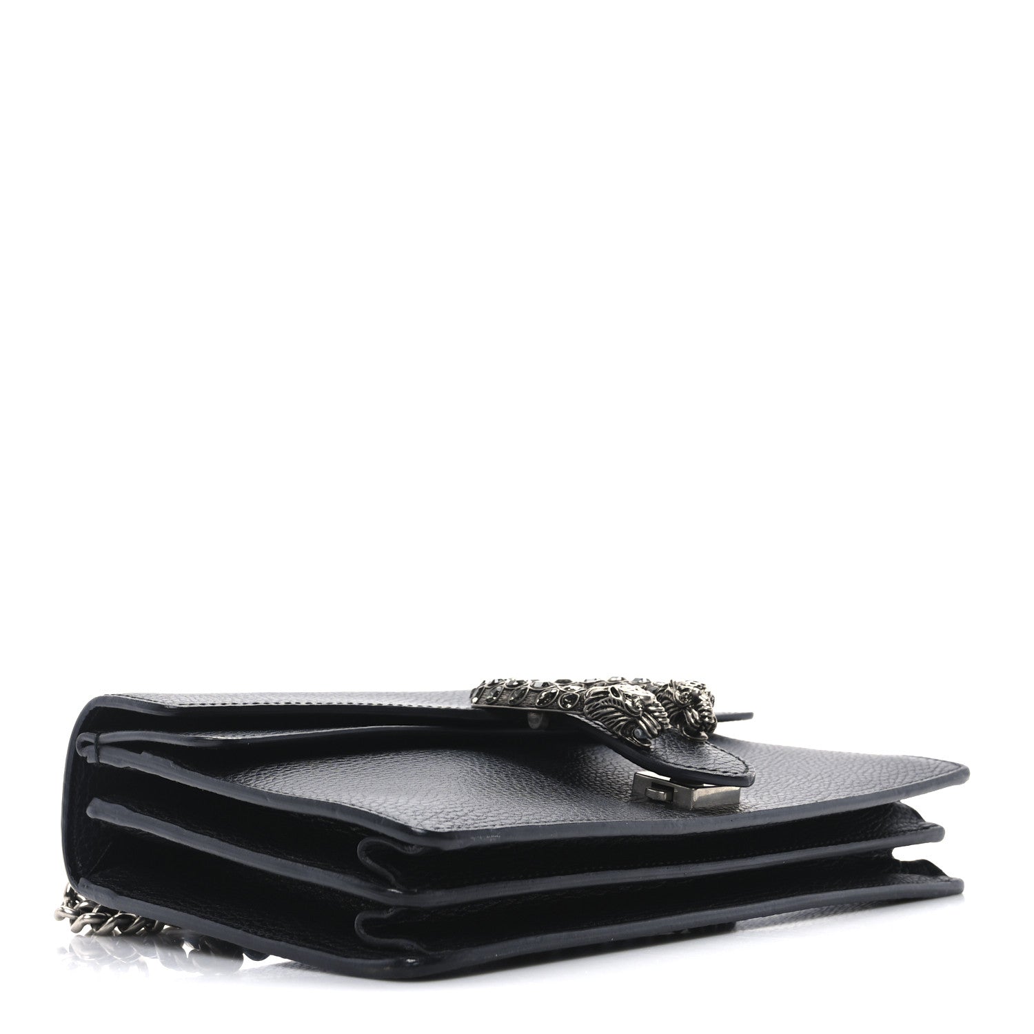 Gucci Pebbled Calfskin Small Dionysus Shoulder Bag Black 4 of 10