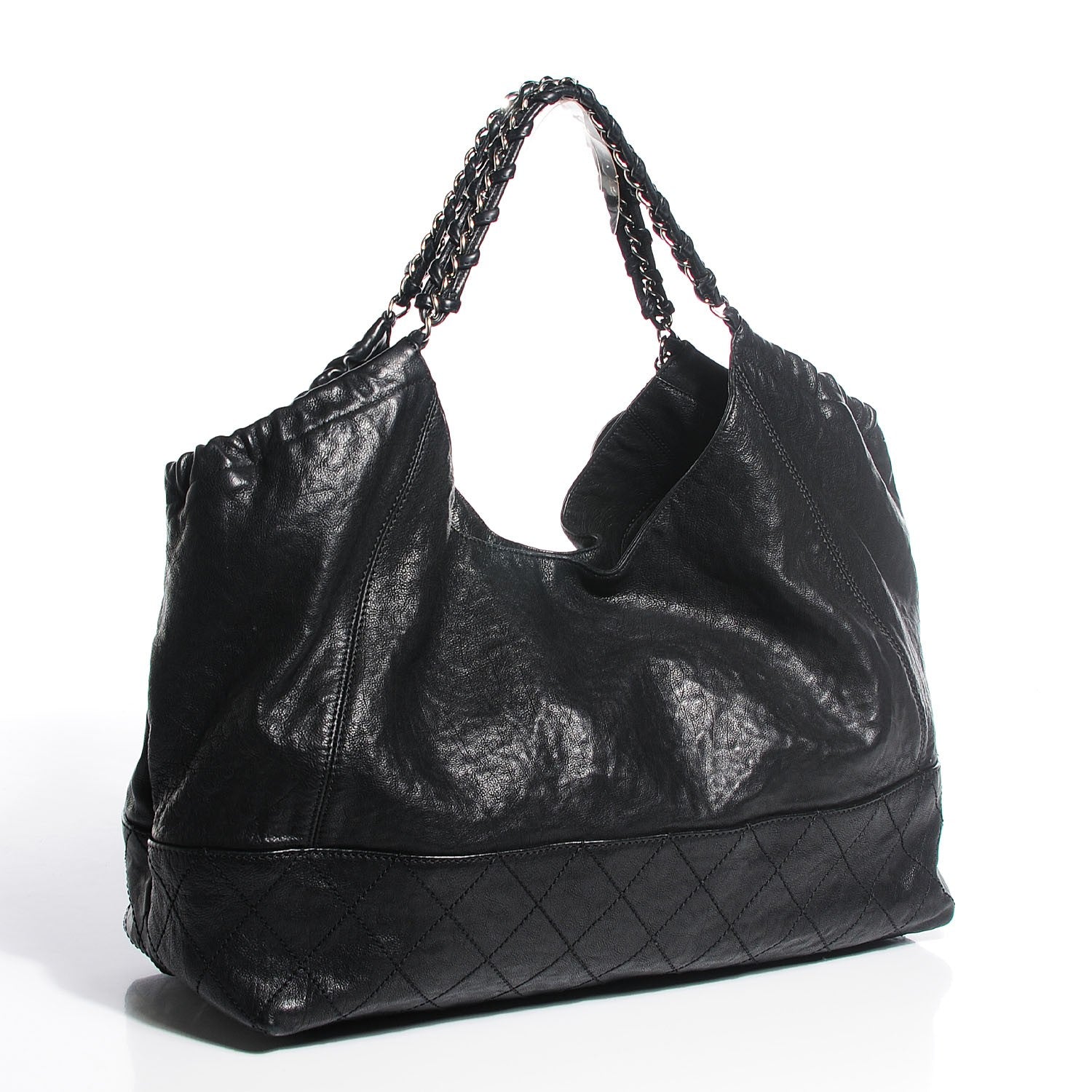 Chanel Calfskin Large Coco Cabas Black 3 of 6