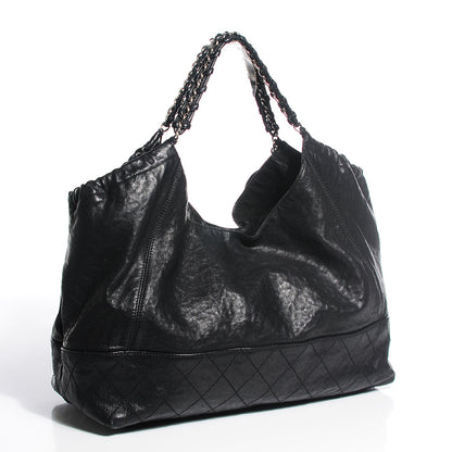 Chanel Calfskin Large Coco Cabas Black 3 of 6