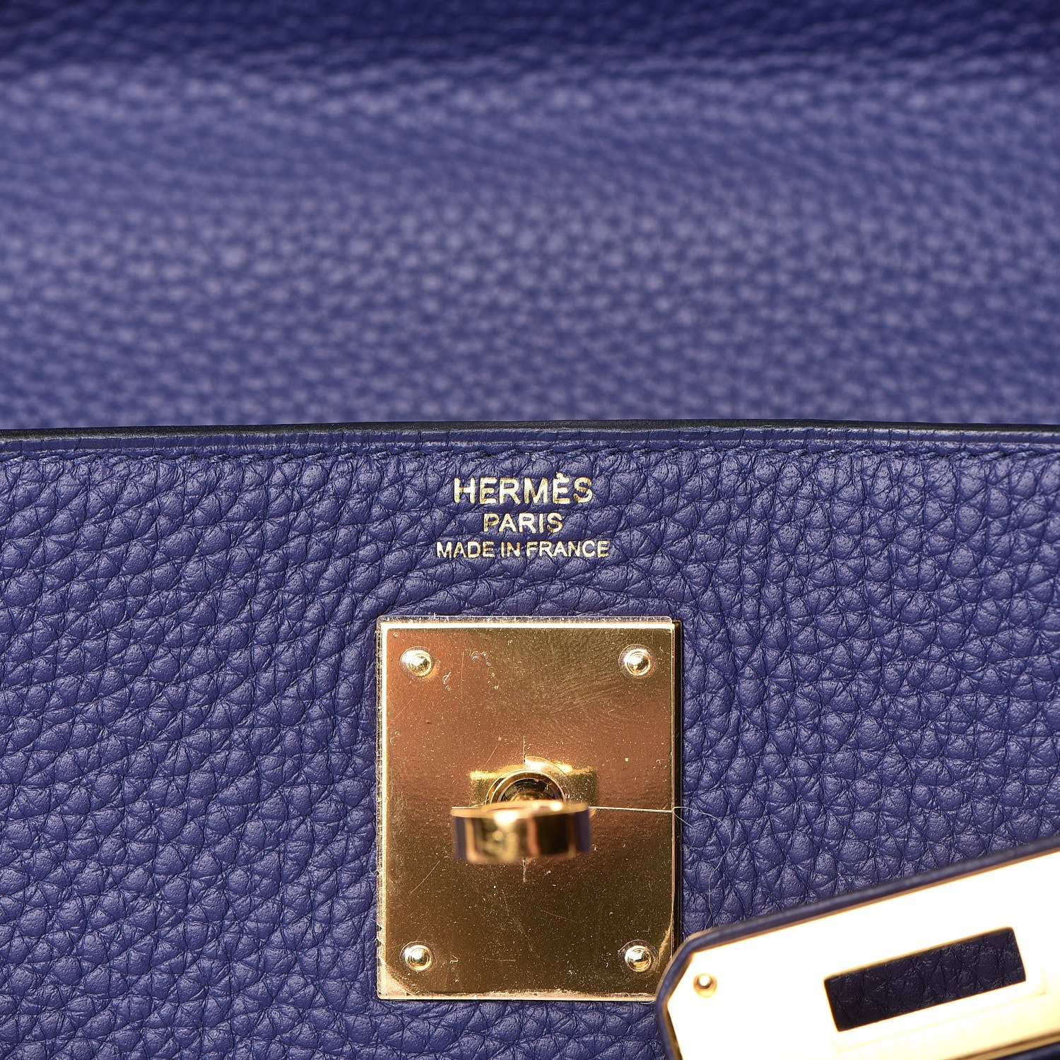 Hermes Taurillon Clemence Kelly Retourne 28 Bleu Encre 10 of 41
