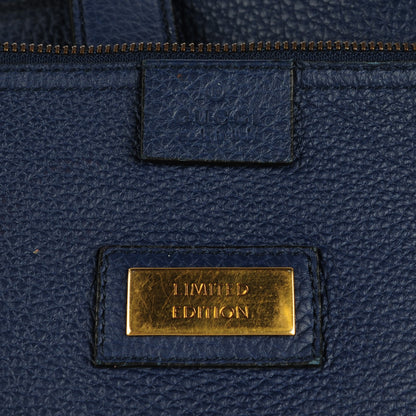 Gucci Soft Grained Calfskin Large Jackie Hobo Classic Blue Marine 8 of 11