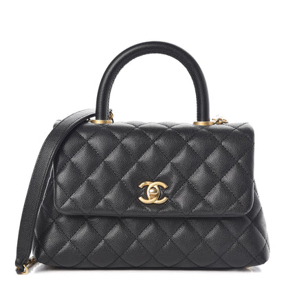 Chanel Caviar Quilted Mini Coco Handle Flap Black 1 of 10