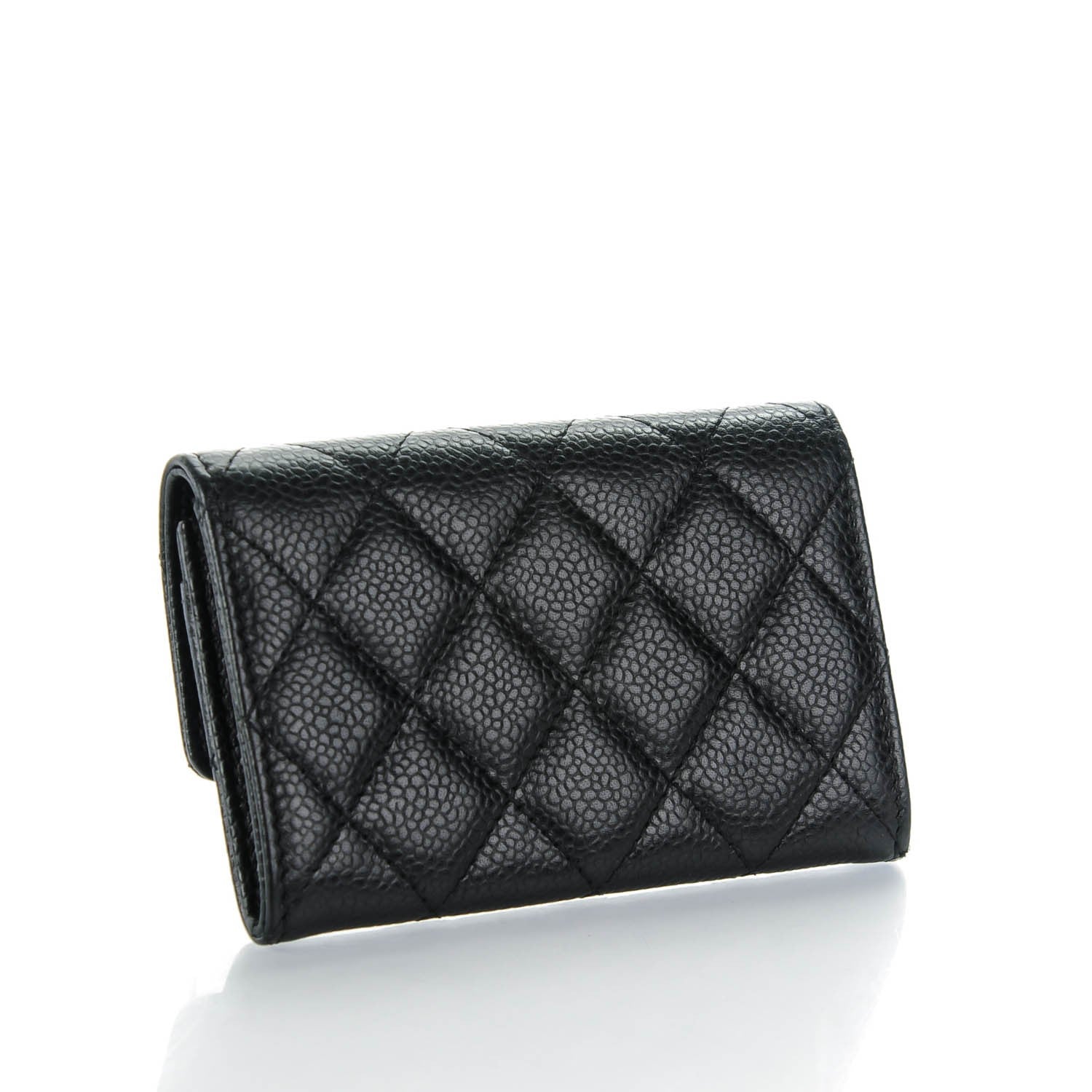 Chanel Caviar Quilted Flap Card Holder Black 3 of 8