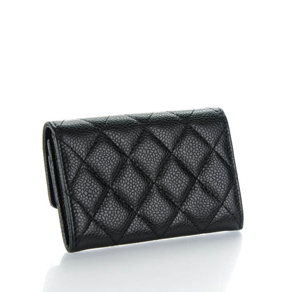Chanel Caviar Quilted Flap Card Holder Black 3 of 8