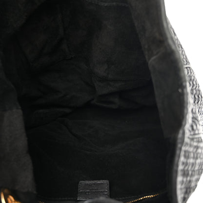 Christian Dior Lambskin Woven Dior Soft Shopping Tote Black 5 of 12