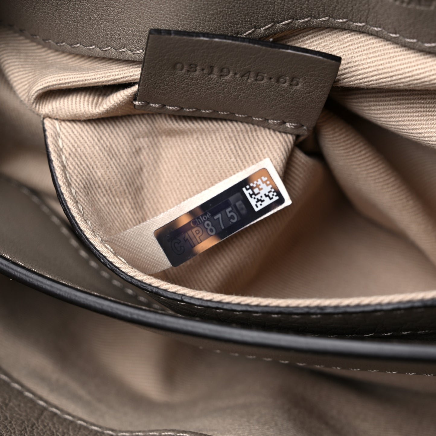 Calfskin Mini Faye Day Shoulder Bag Motty Grey