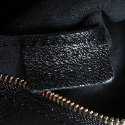 Celine Shearling Calfskin Vertical Zip Gusset Cabas Black 9 of 9