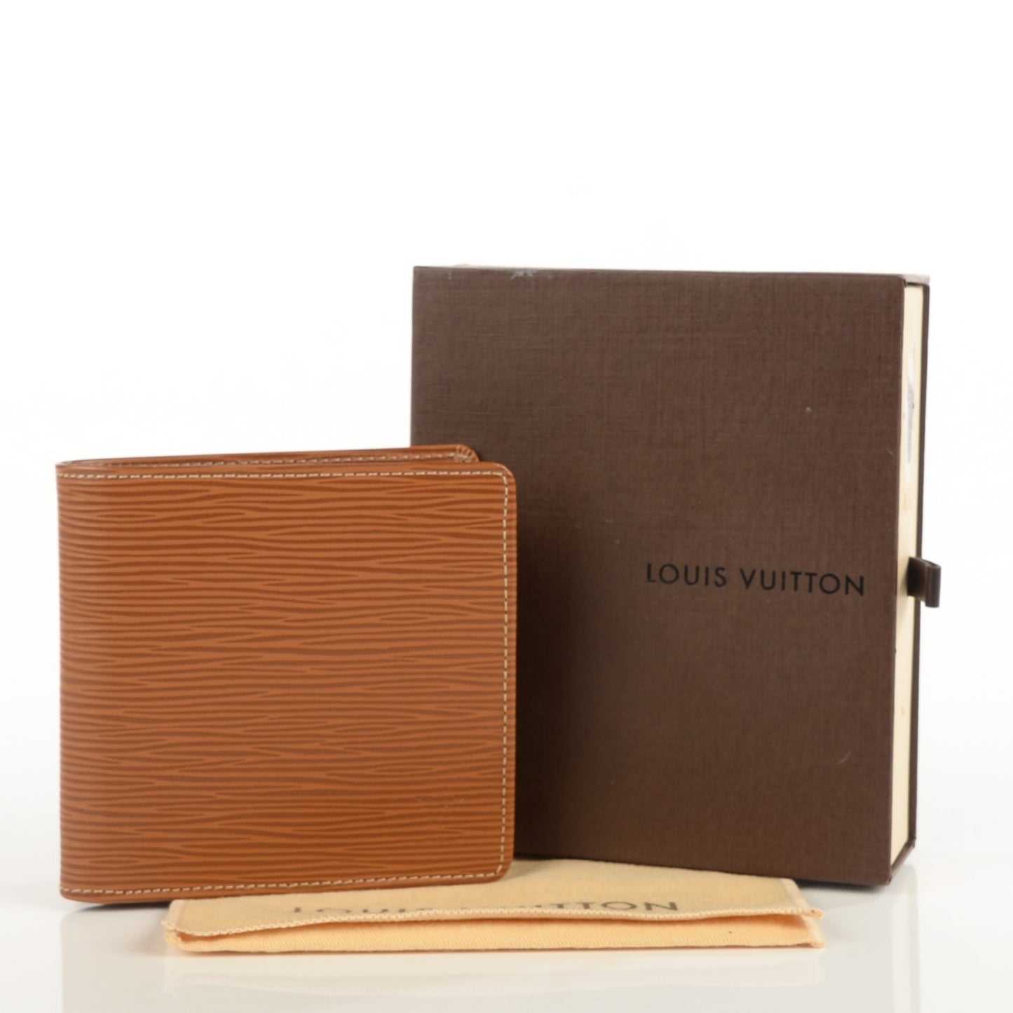 Epi Porte-Billets Cartes Credit Monnaie Wallet Cannelle
