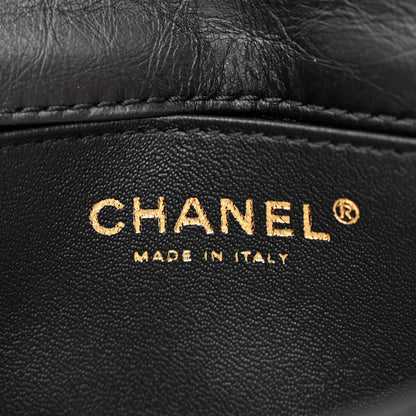 Chanel Aged Calfskin Quilted 2.55 Reissue Flap Belt Bag Clutch Black 6 of 11