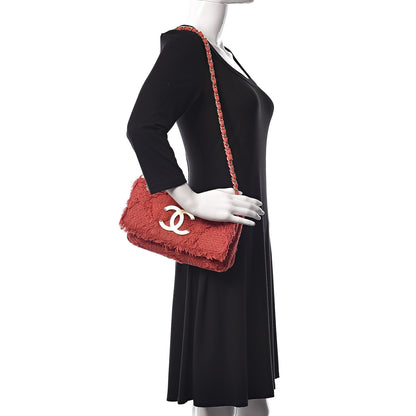 Chanel Tweed Medium Nature Single Flap Red 2 of 10