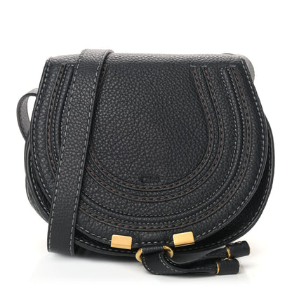 Chloe Calfskin Mini Marcie Round Crossbody Bag Black 1 of 10
