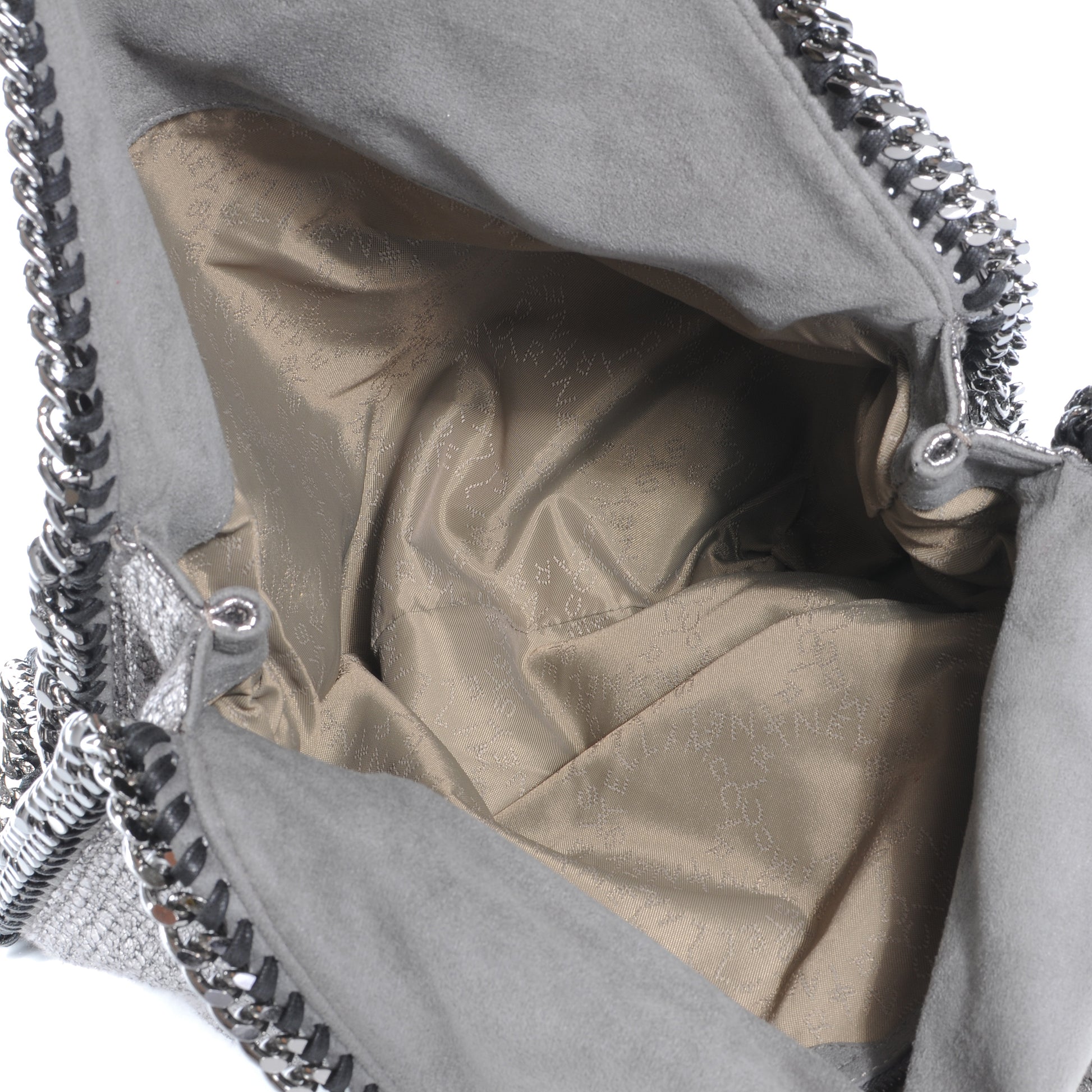 Stella McCartney Woven Boucle Falabella Silver 6 of 6