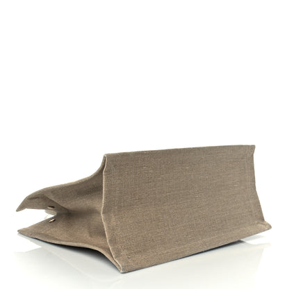 Saint Laurent Linen Calfskin Small Rive Gauche Tote Beige Sea Salt 4 of 9