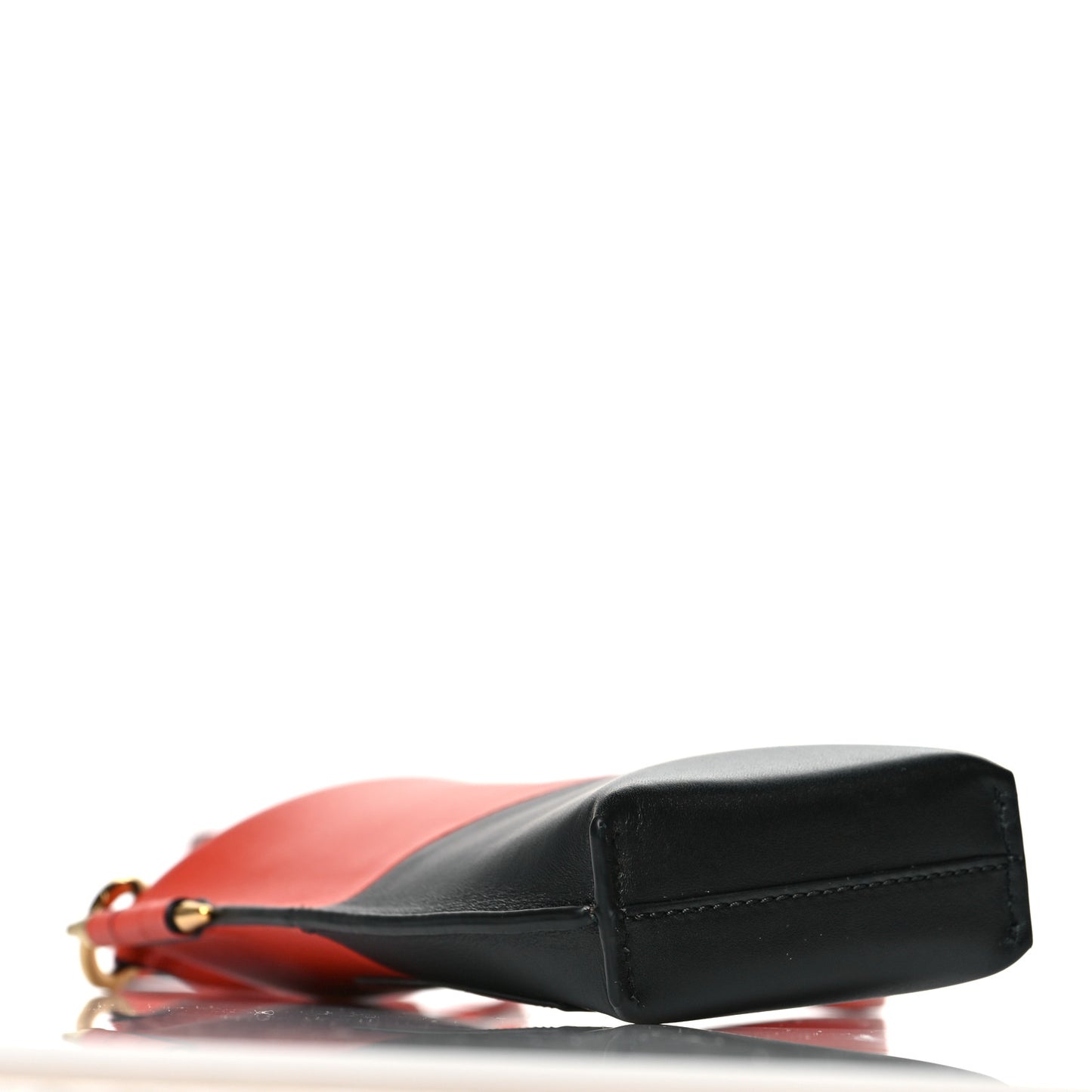 Smooth Calfskin Mini Gate Pocket Black Orange